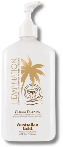 Australian Gold - Hemp Nation Cocoa Dreams Bodylotion Tan Extender - 535 ml